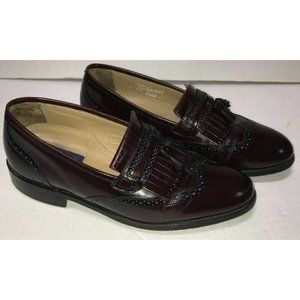 Bostonian Crown Windsor Men 9D Shoes Kiltie Dress Tassel Loafer Wingtip Cordovan
